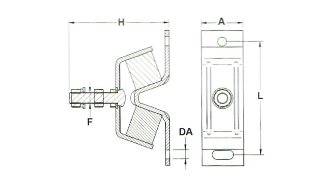 Soporte Motor Tipo E 50 SHA M16 H 148