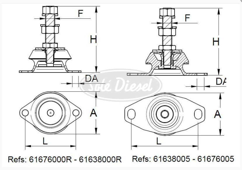 Soporte Motor Tipo G M14 H 34