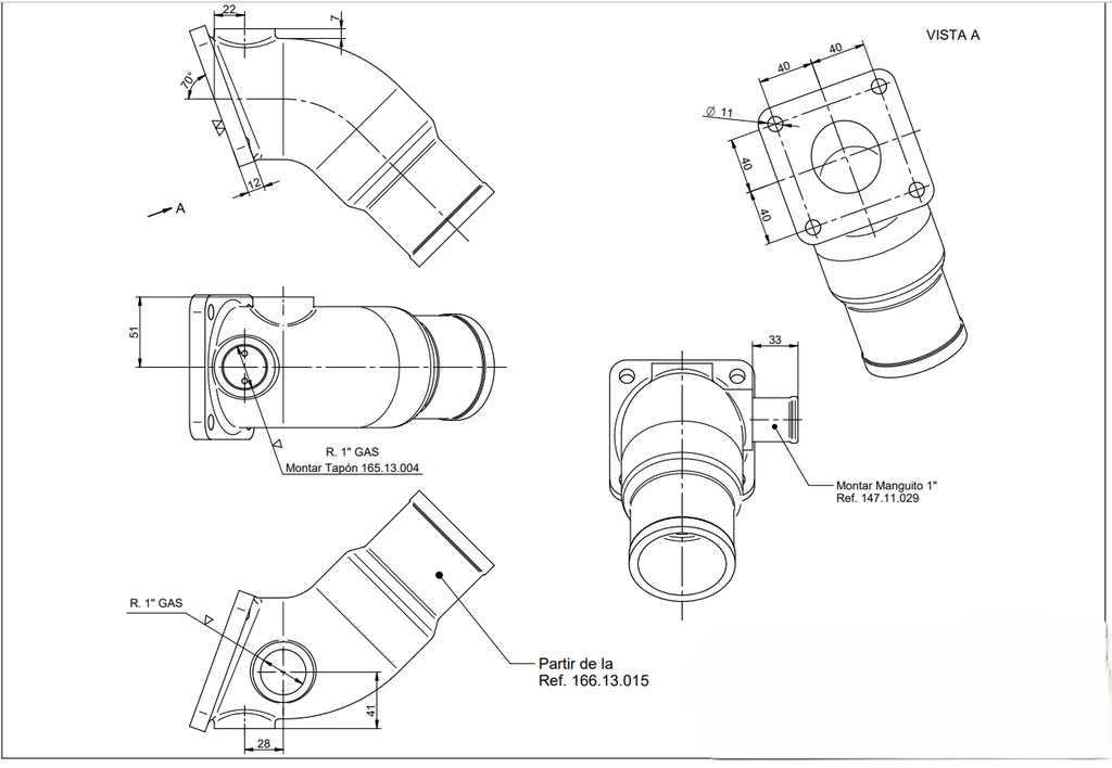 Codo Escape Húmedo Solé