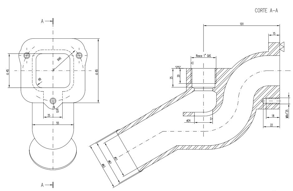 Codo Escape Húmedo serie SM/MB