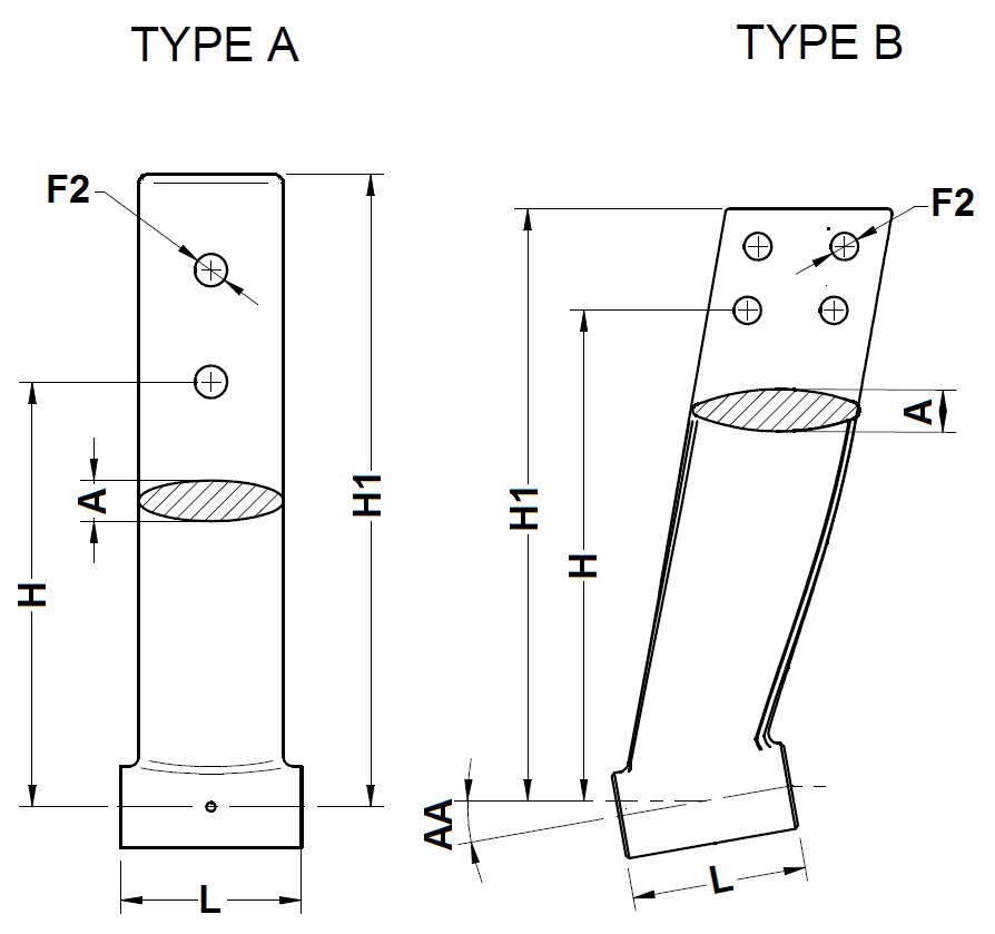 Conjunto Arbotante Ø40