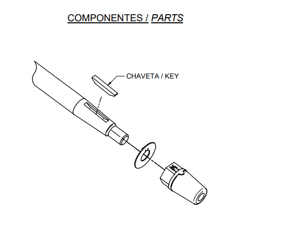 Chaveta Eje Ø 35 Hélice